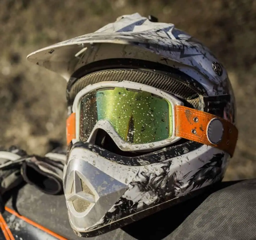 motocross helmet with face shield